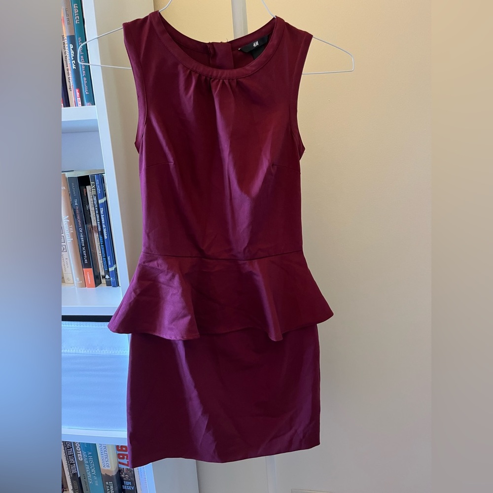 H&M mini peplum dress
